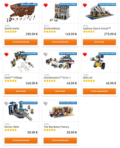 LEGO Store Bald eingestellte Produkte 
